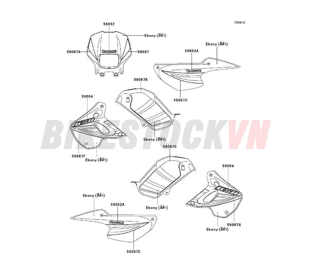 CHASSIS DECALS(EBONY)(B7F)