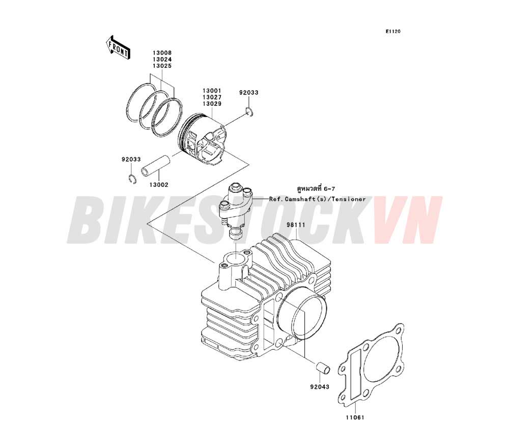 ENGINE CYLINDER/PISTON(S)