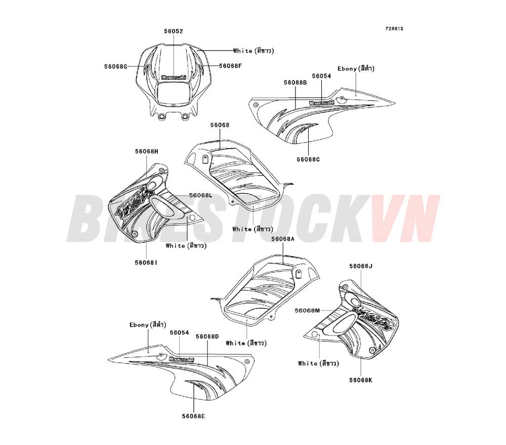 CHASSIS DECALS(WHITE)