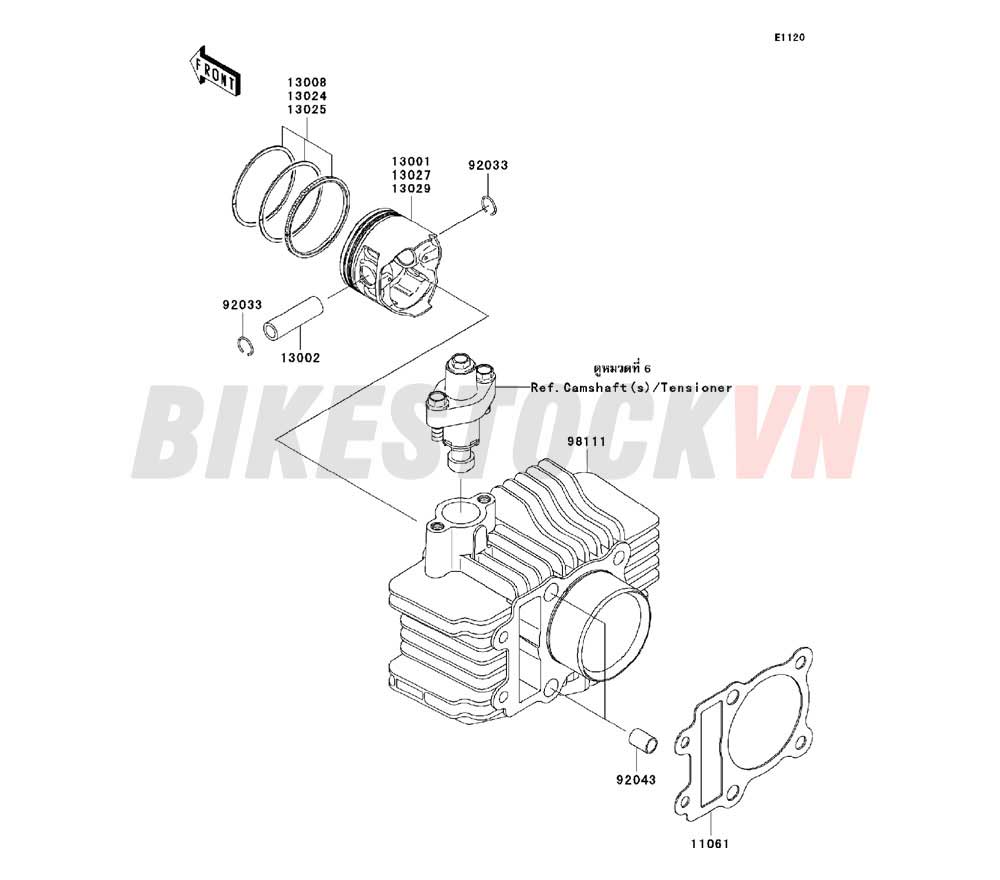 ENGINE CYLINDER/PISTON(S)