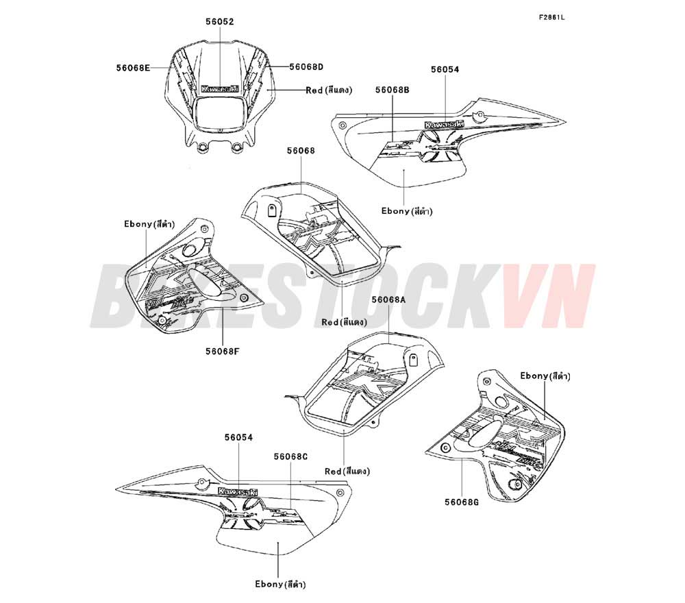 CHASSIS DECALS(RED)