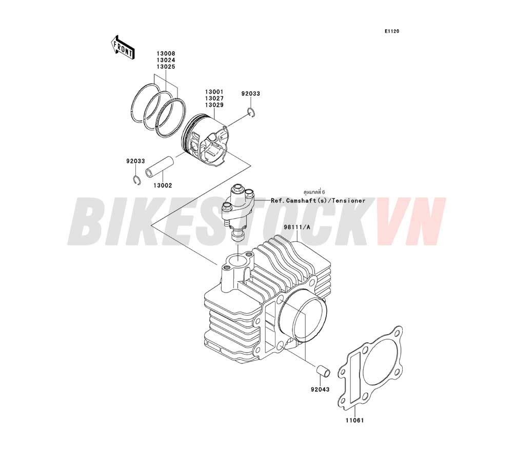 ENGINE CYLINDER/PISTON(S)