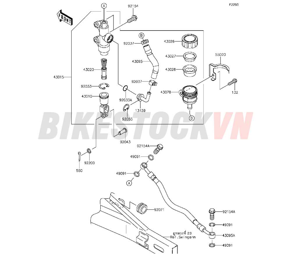 CHASSIS REAR MASTER CYLINDER(DDF)