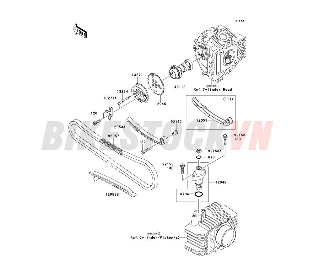 ENGINE CAMSHAFT(S)/TENSIONER