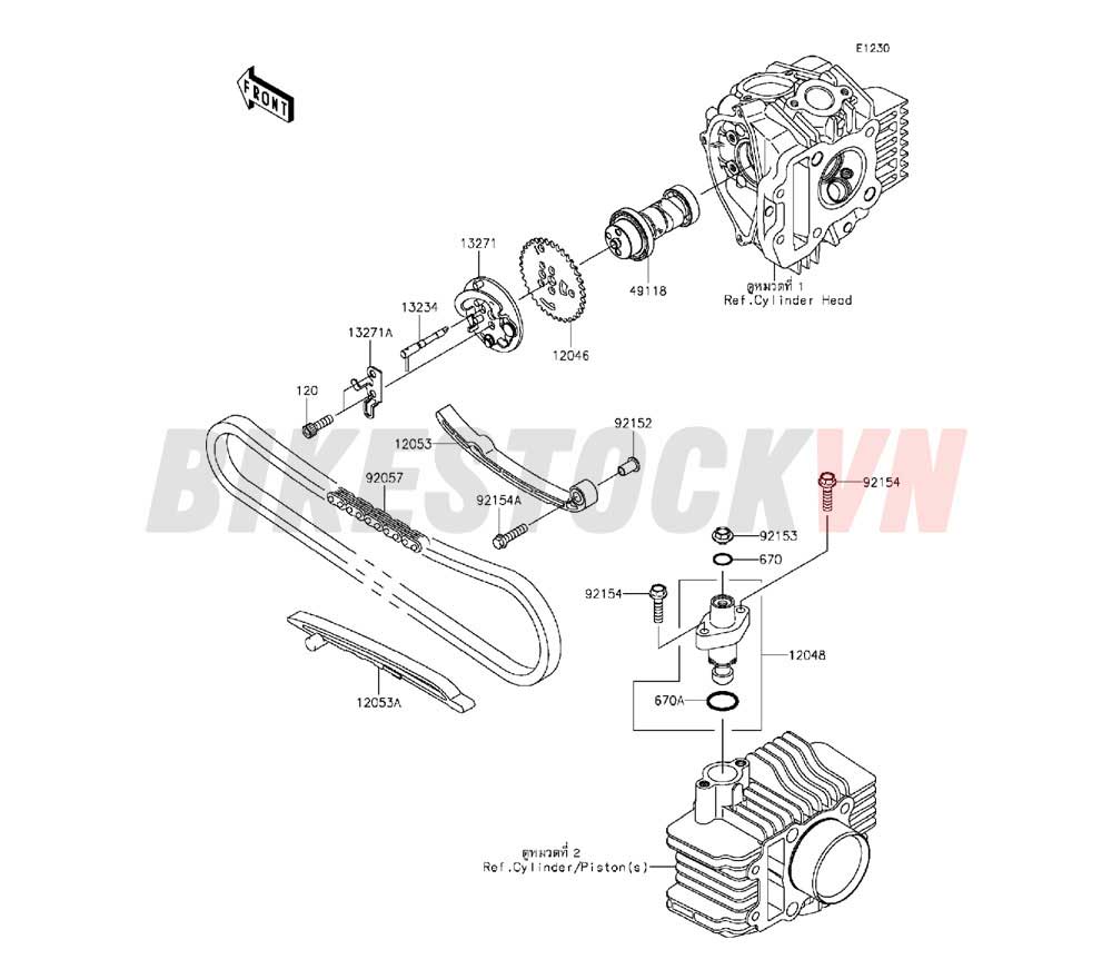 ENGINE CAMSHAFT(S)/TENSIONER