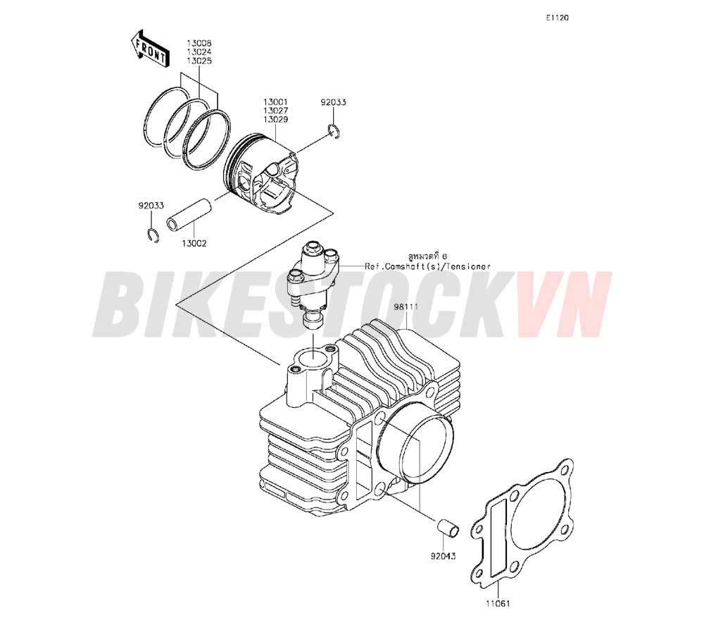 ENGINE CYLINDER/PISTON(S)