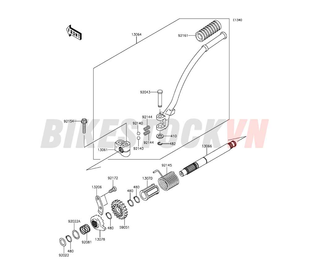 ENGINE KICKSTARTER MECHANISM