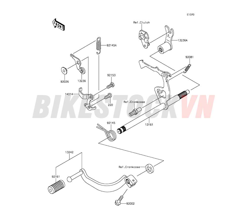 ENGINE GEAR CHANGE MECHANISM