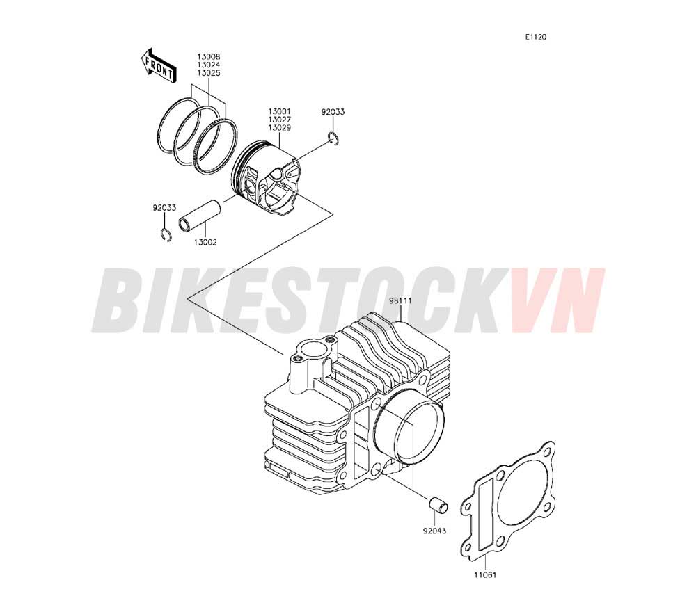 ENGINE CYLINDER/PISTON(S)