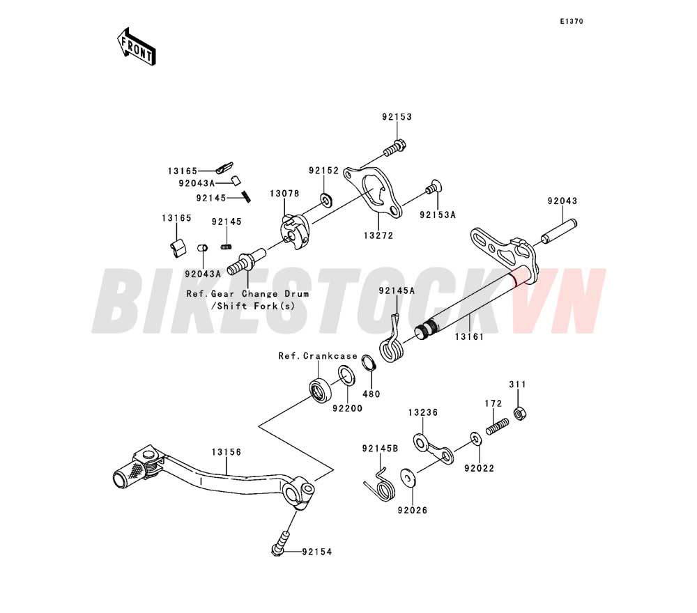 ENGINE GEAR CHANGE MECHANISM