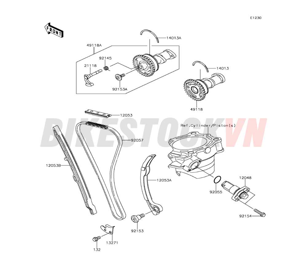 ENGINE CAMSHAFT(S) TENSIONER