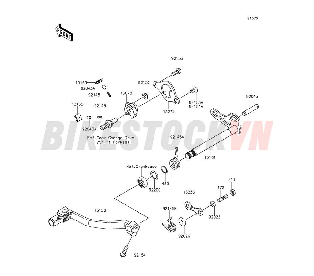 ENGINE GEAR CHANGE MECHANISM