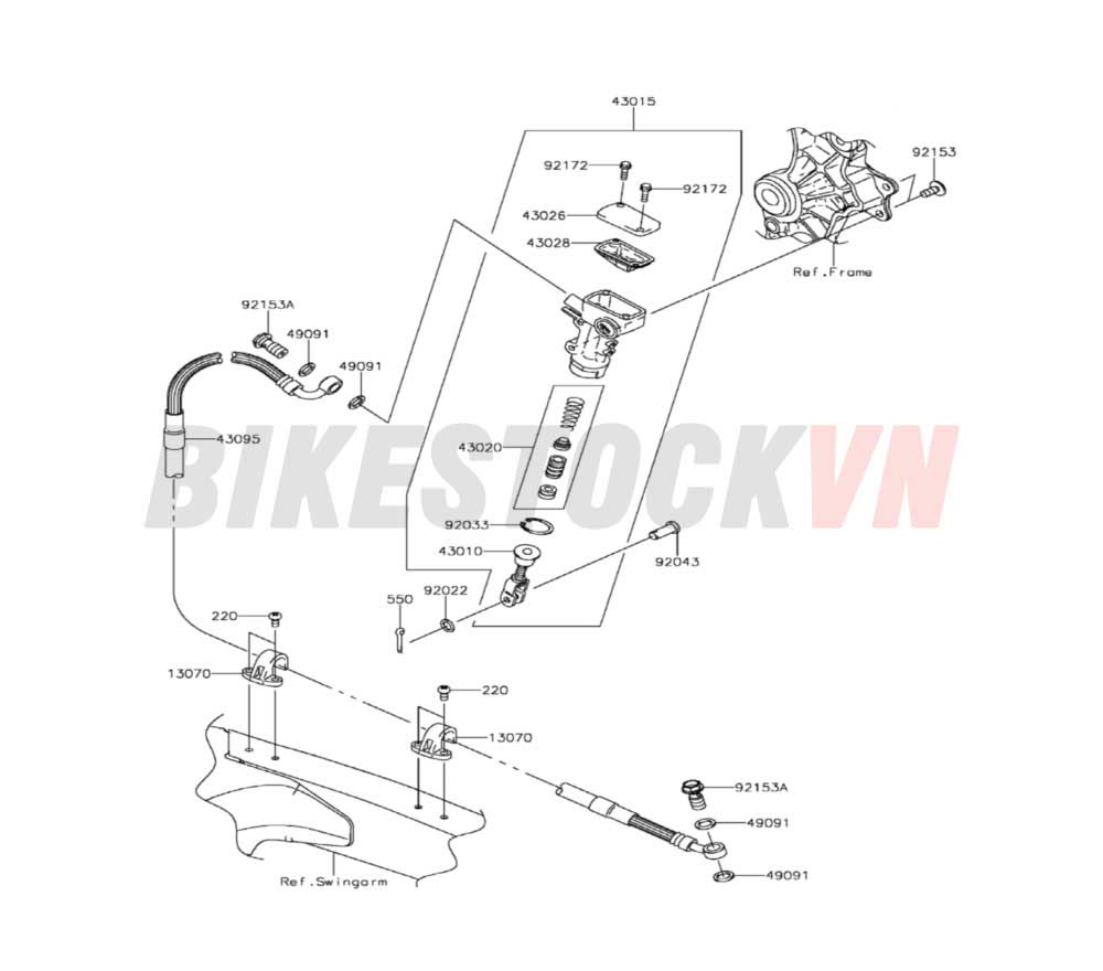 CHASSIS REAR MASTER CYLINDER