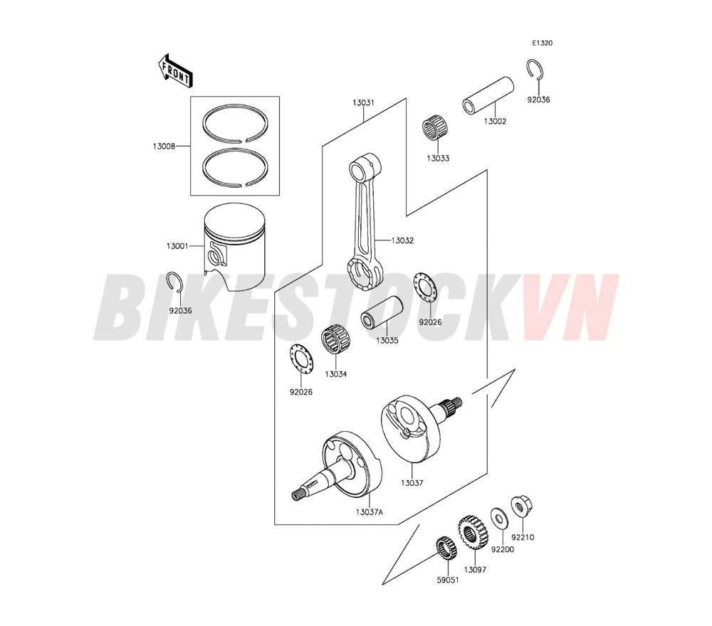 ENGINE CRANKSHAFT PISTON(S)