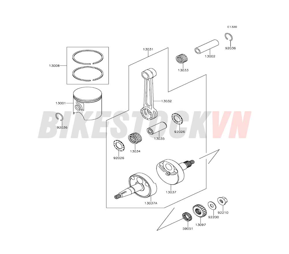 ENGINE CRANKSHAFT PISTON(S)