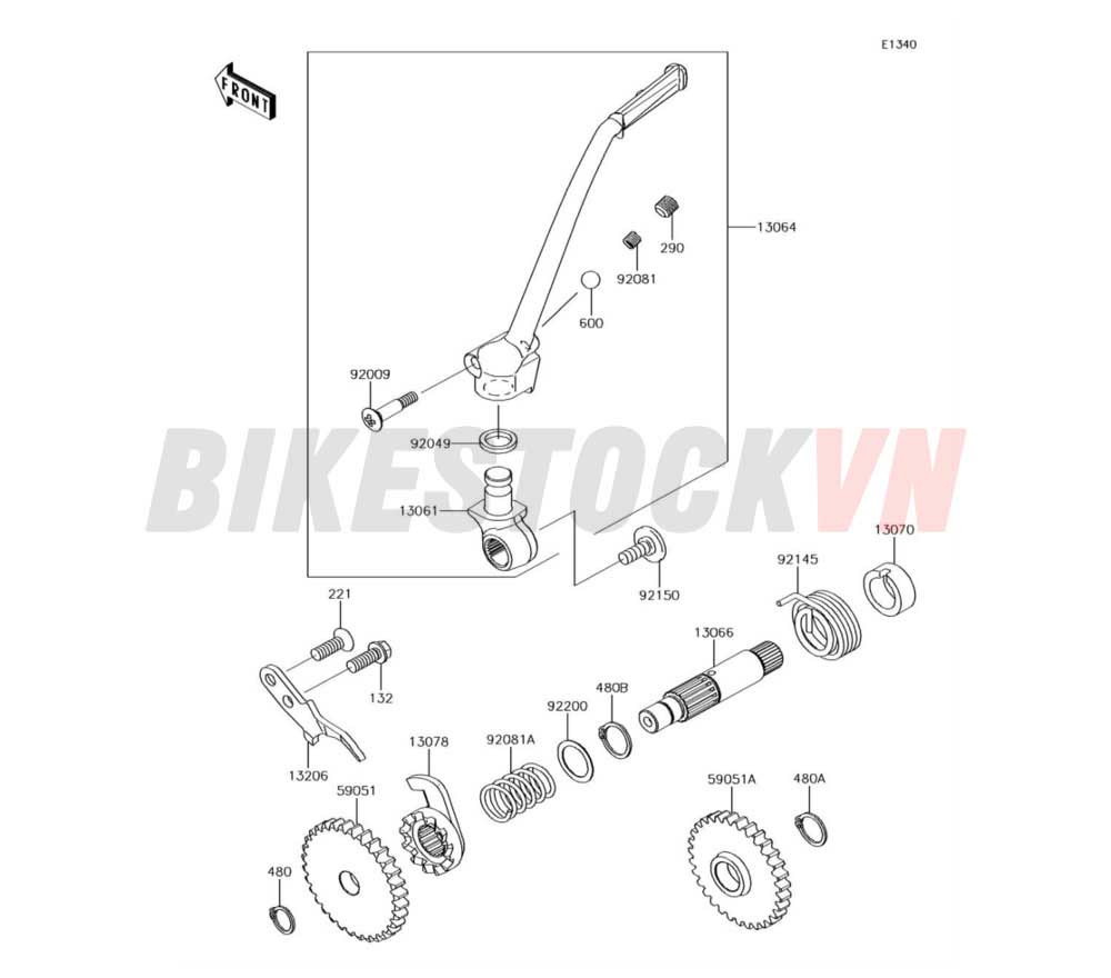 ENGINE KICKSTARTER MECHANISM