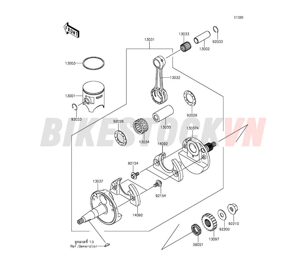 ENGINE CRANKSHAFT PISTON(S)