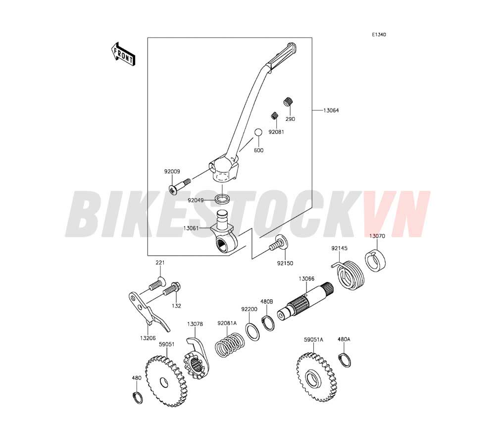 ENGINE KICKSTARTER MECHANISM