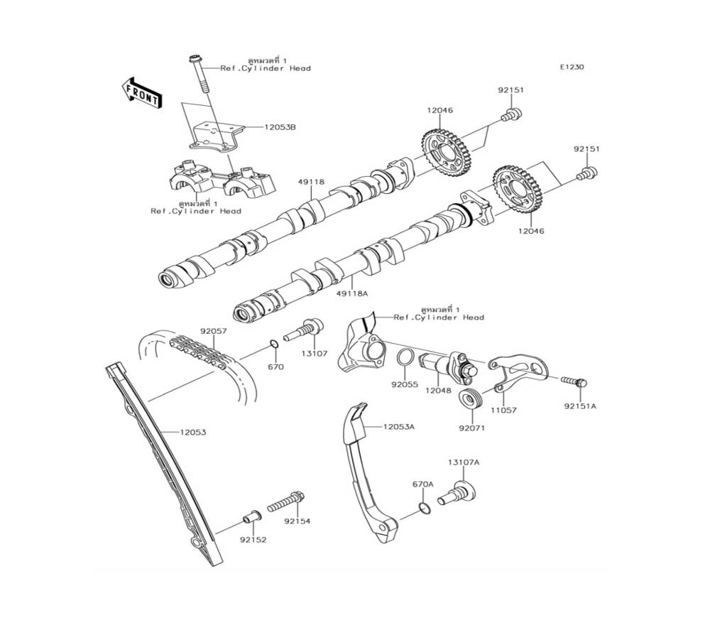 ENGINE CAMSHAFT(S)/TENSIONER