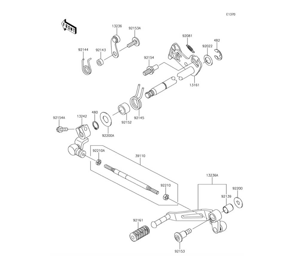 ENGINE GEAR CHANGE MECHANISM