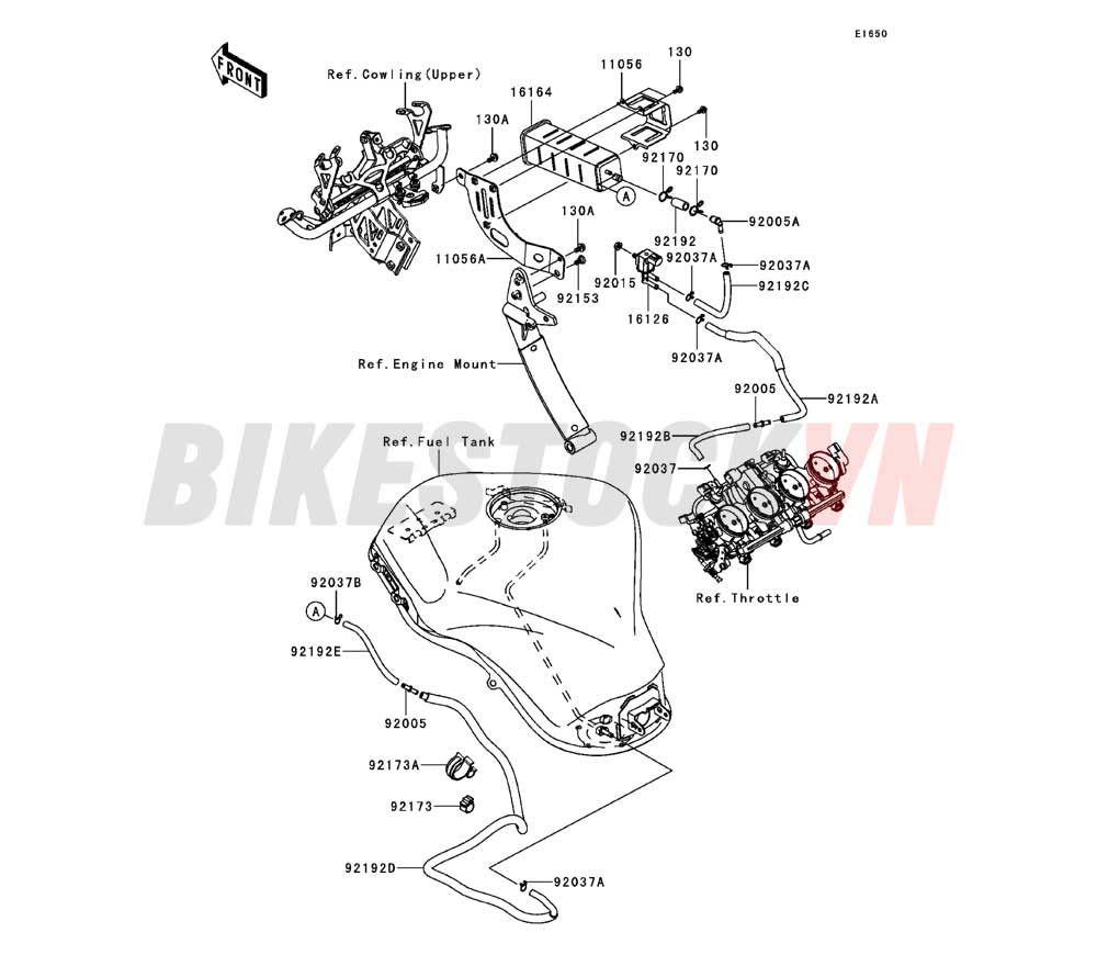 ENGINE FUEL EVAPORATION SYSTEM