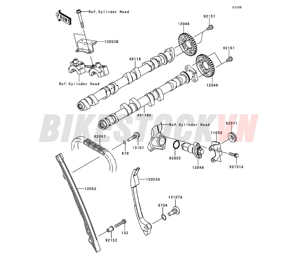 ENGINE CMASHAFT/TENSIONER