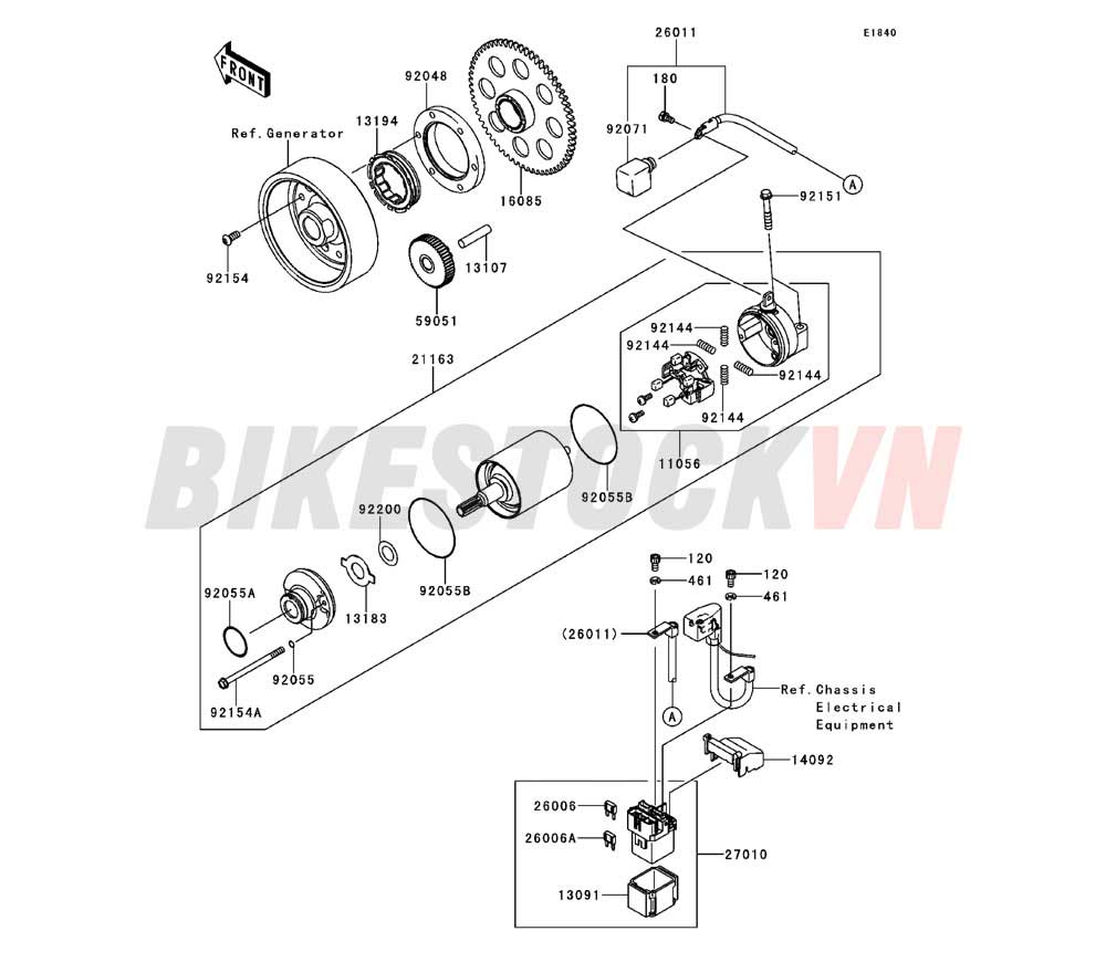 ENGINE STARTER MOTOR