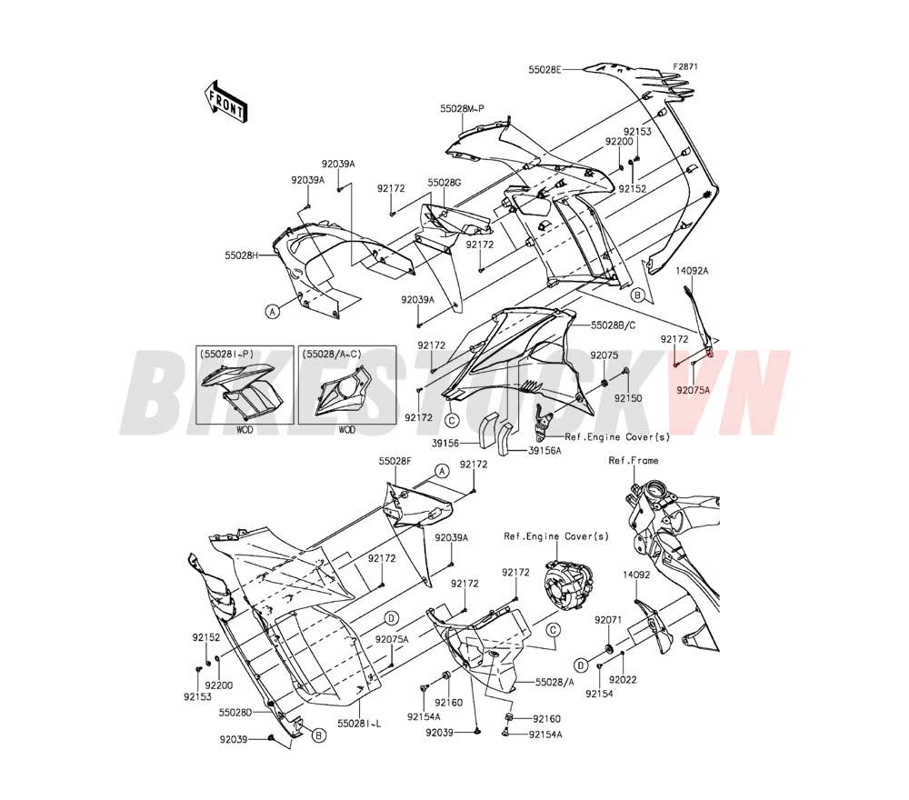 CHASSIS COWLING(CENTER)