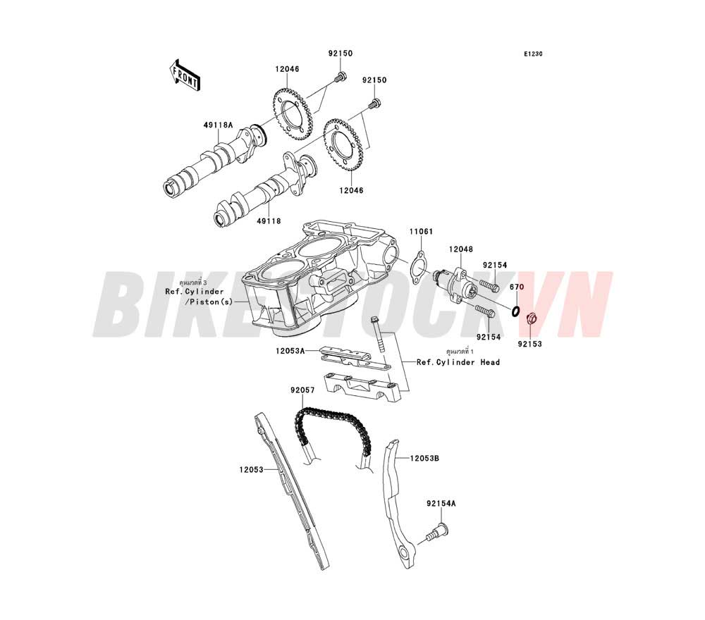 ENGINE CAMSHAFT(S)/TENSIONER