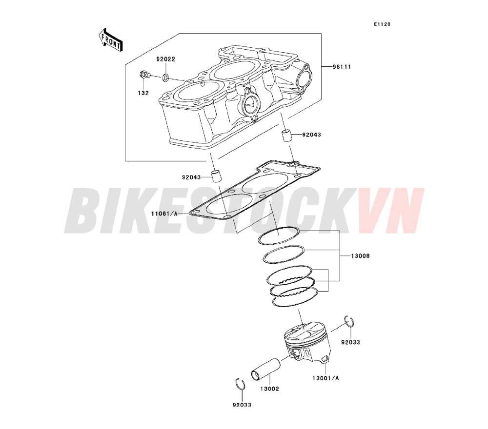 ENGINE CYLINDER/PISTON(S)