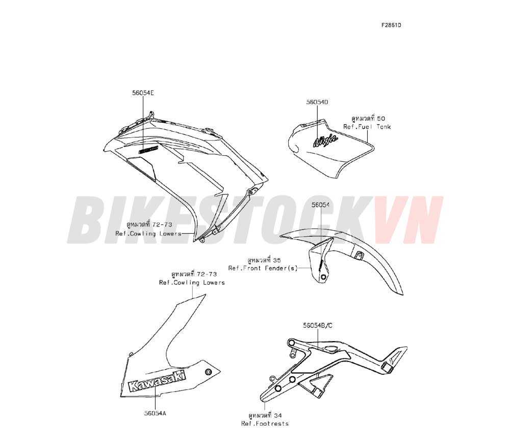 CHASSIS DECALS(GREEN)(GRAY)