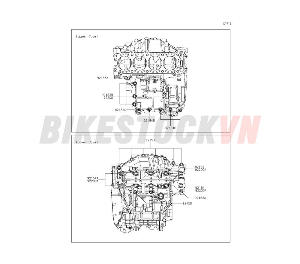 ENGINE CRANKCASE BOLT PATTERNN