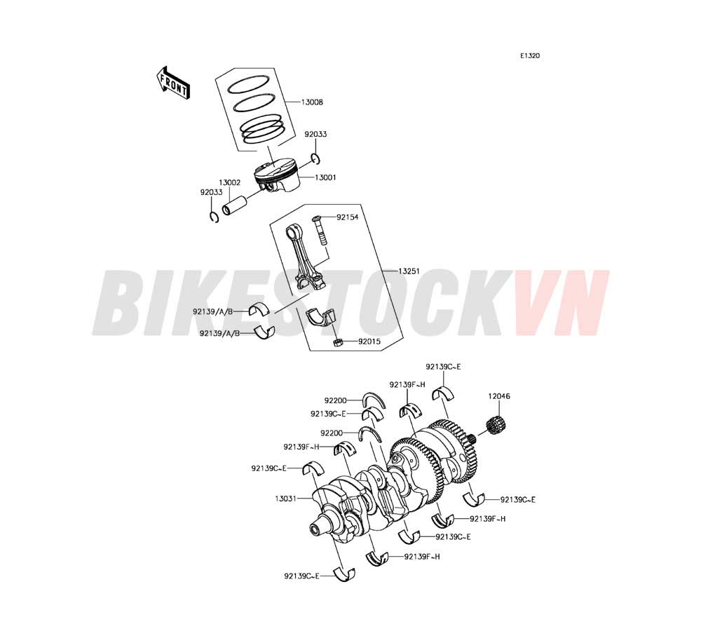 ENGINE CRANKSHAFT PISTON(S)