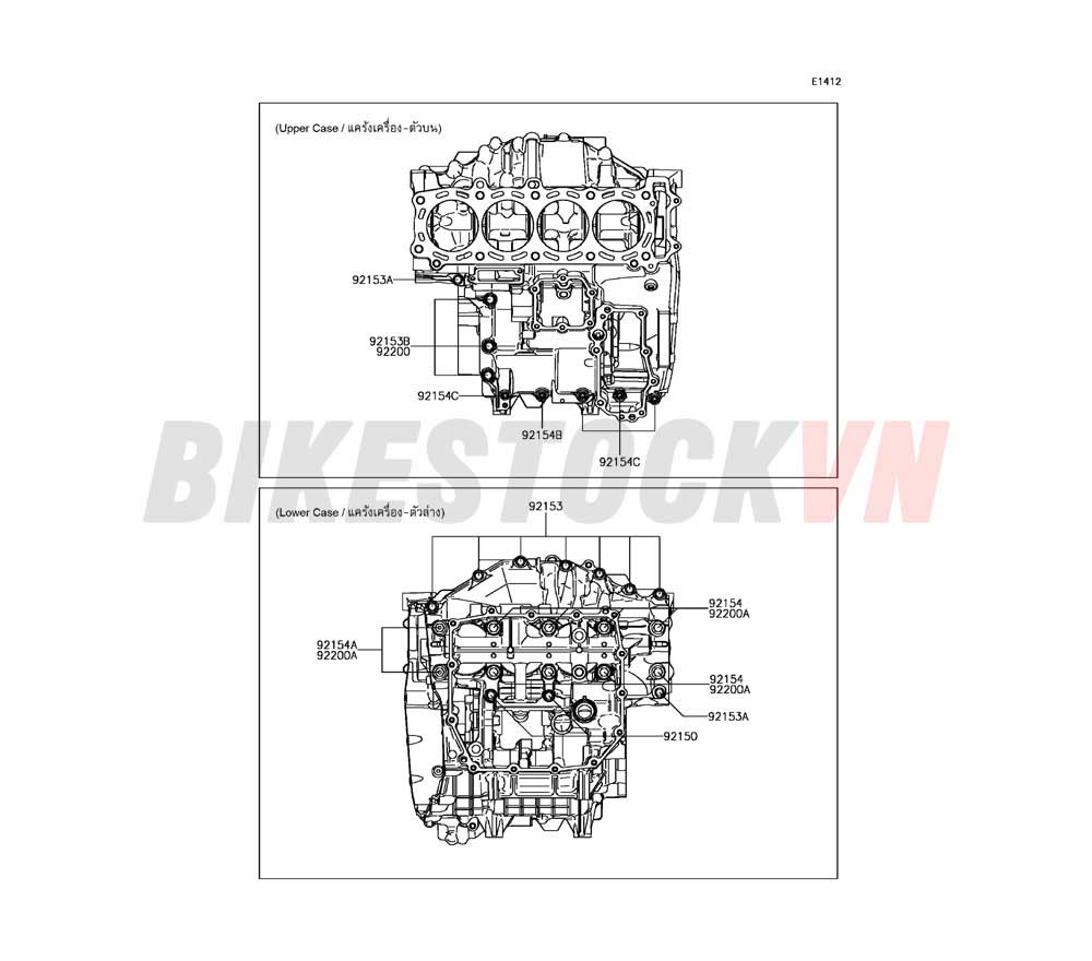 ENGINE CRANKCASE BOLT PATTERN