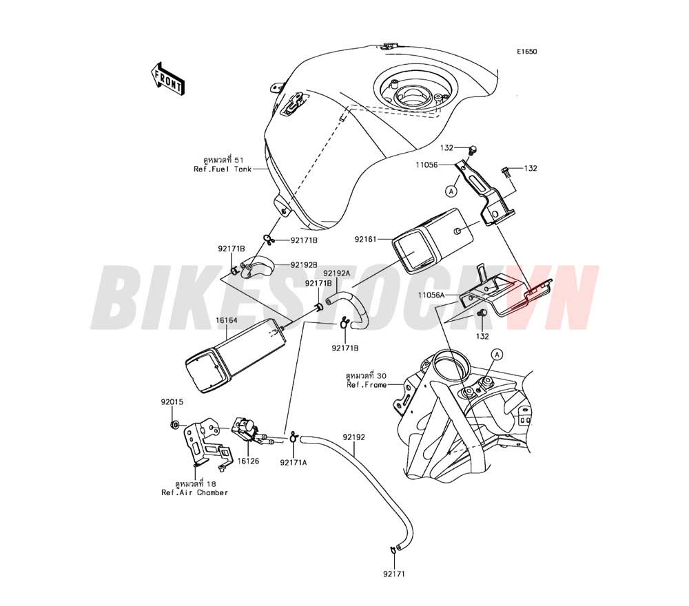 ENGINE FUEL EVAPORATIVE SYSTEM