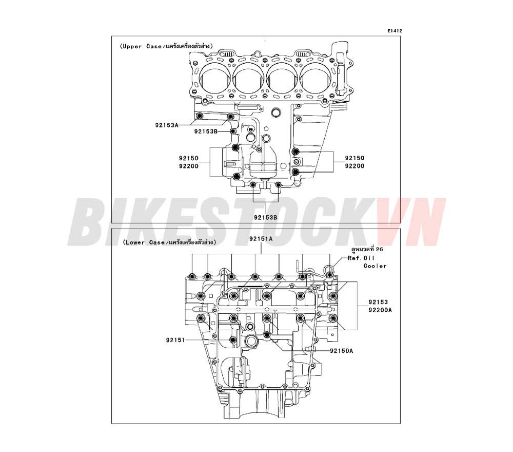 ENGINE CRANKCASE BOLT PATTERN