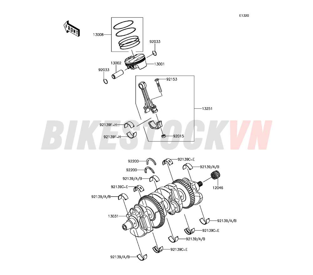 ENGINE CRANKSHAFT/PISTON(S)