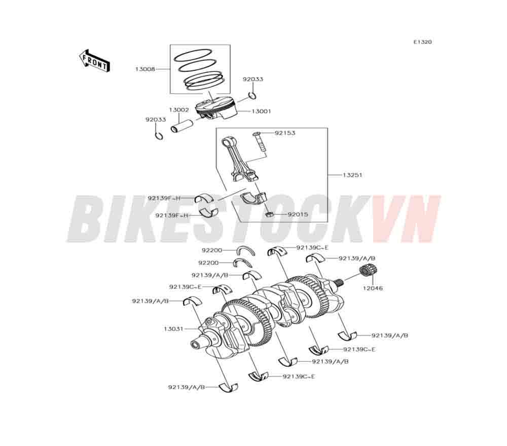 ENGINE CRANKSHAFT/PISTON(S)