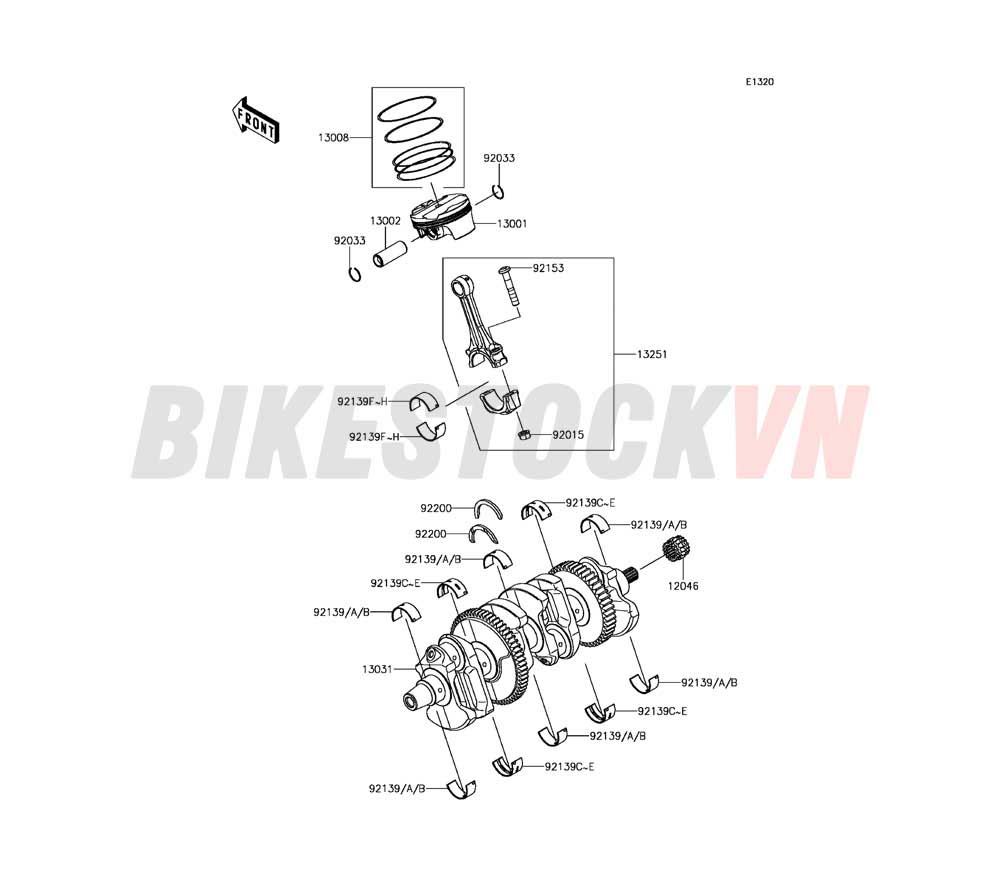 ENGINE CRANKSHAFT PISTON(S)