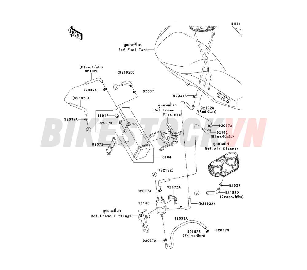 ENGINE FUEL EVAPORATIVE SYSTEM