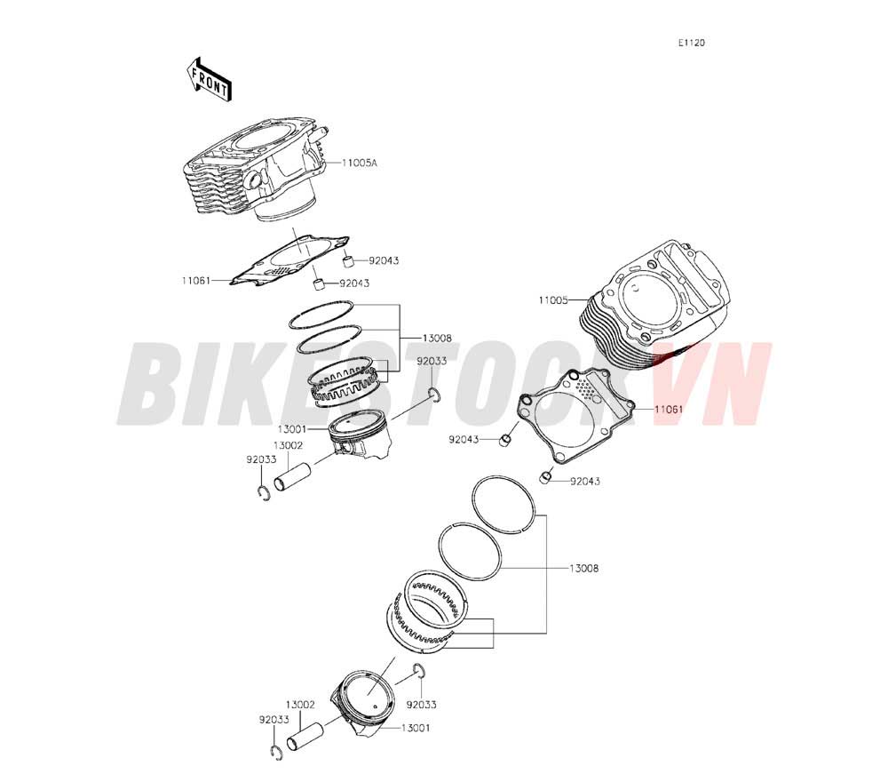 ENGINE CYLINDER/PISTON(S)