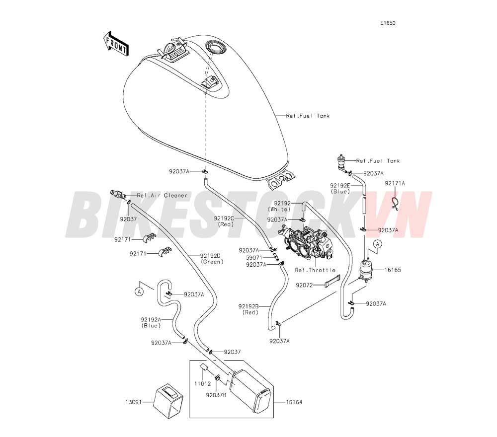 ENGINE FUEL  EVAPORATION SYSTEM