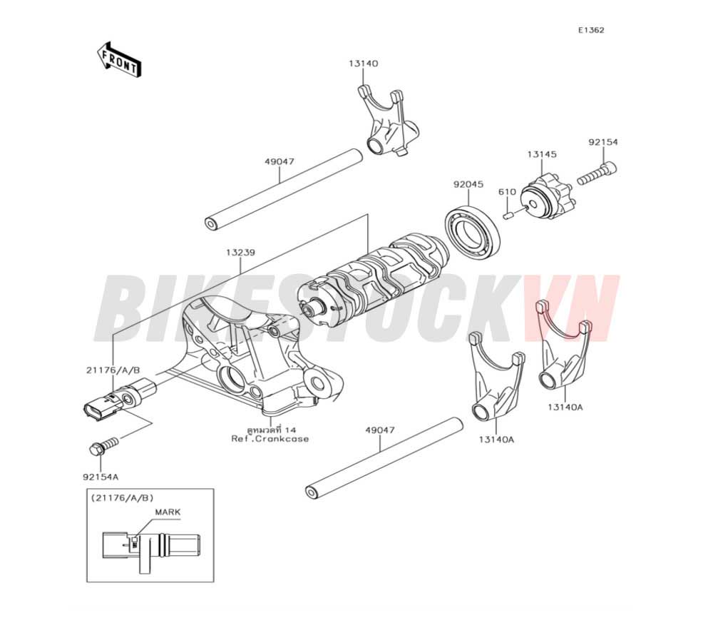 GEAR CHANGE DRUM SHIFT FORK(S)