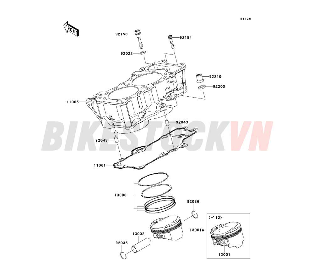 ENGINE CYLINDER/PISTON(S)