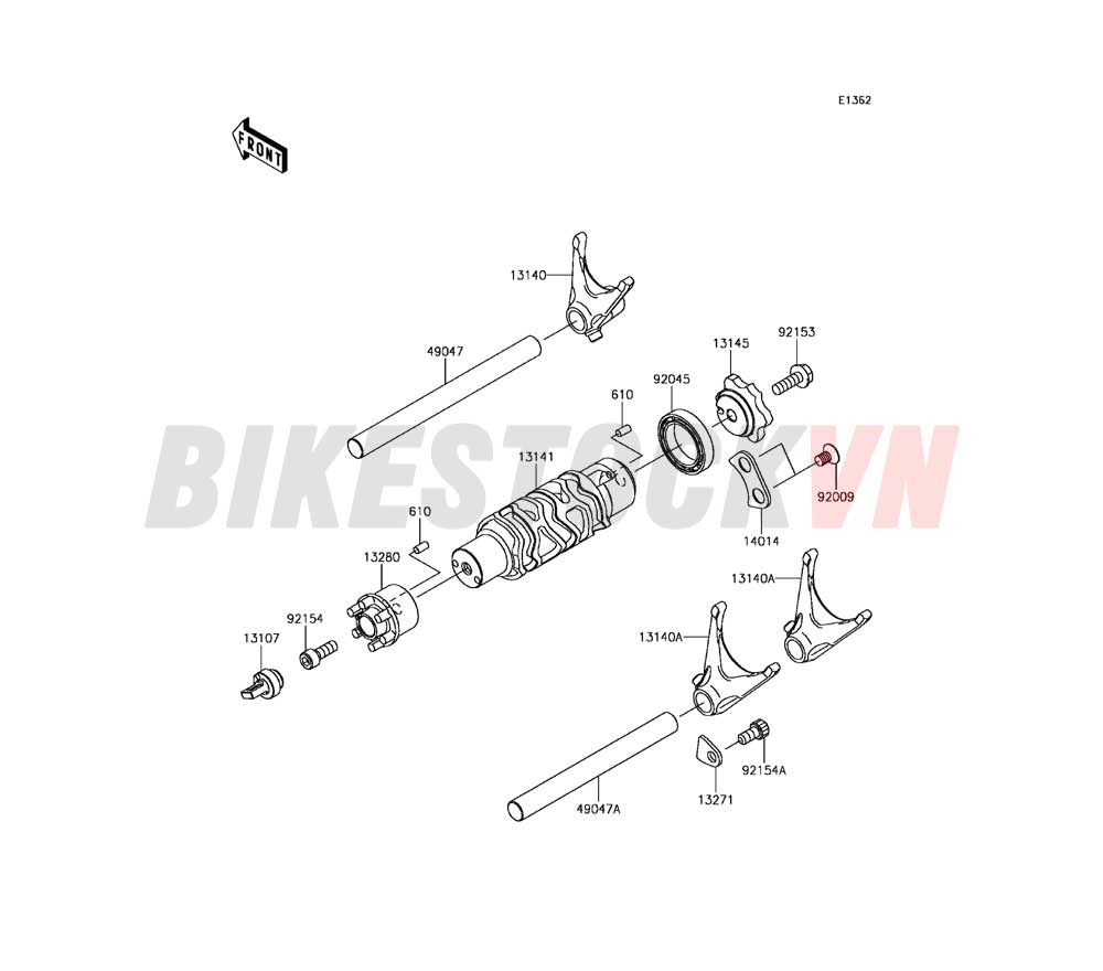 ENGINE GEAR CHANGE DRUM SHIFT FORK(S)