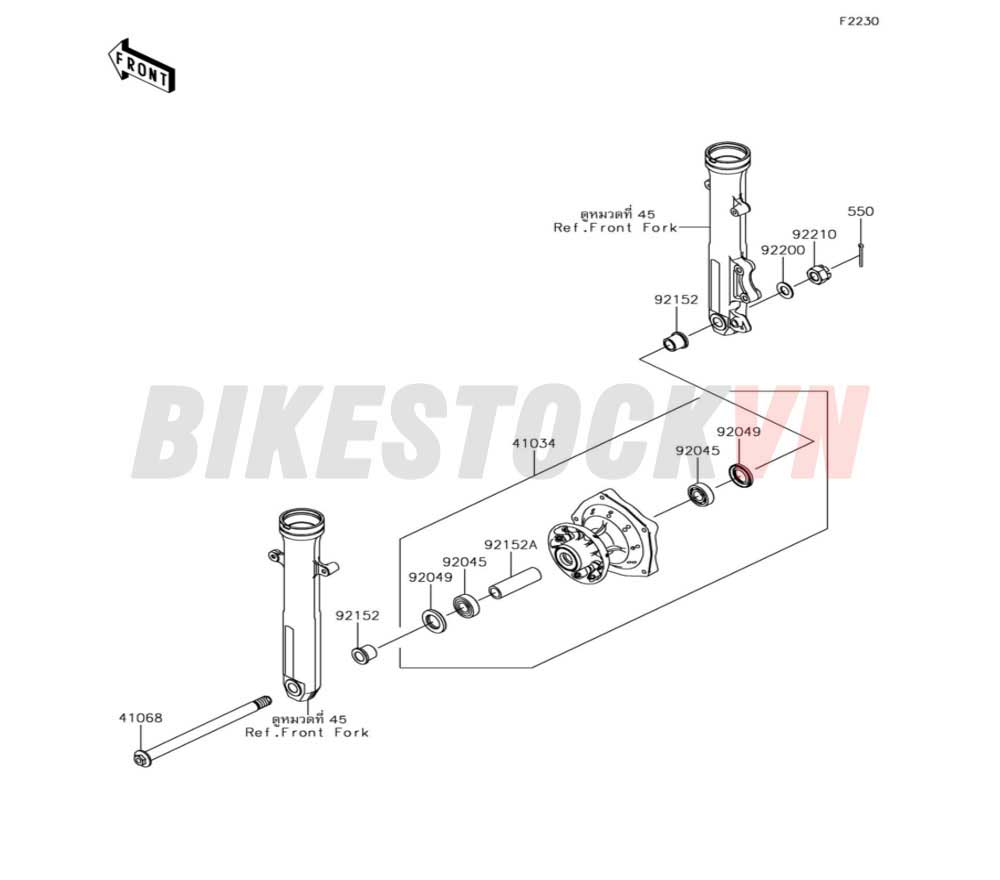 36 CHASSIS FRONT HUB