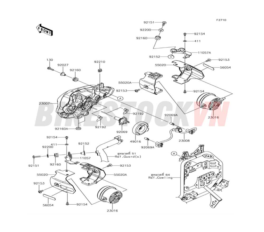 52 	CHASSIS HEADLIGHT(S)