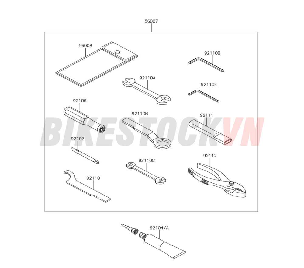 57 	CHASSIS OWNER'S TOOLS