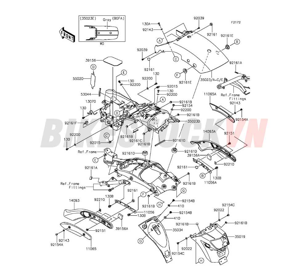 CHASSIS REAR FENDER(S)