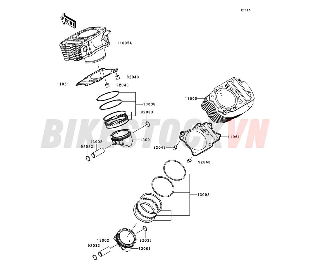 ENGINE CYLINDER/PISTON(S)